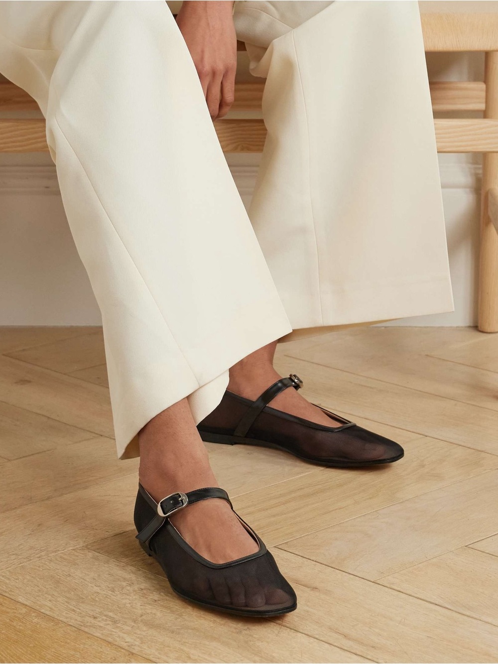 Le Monde Beryl Mesh Mary Jane Flats